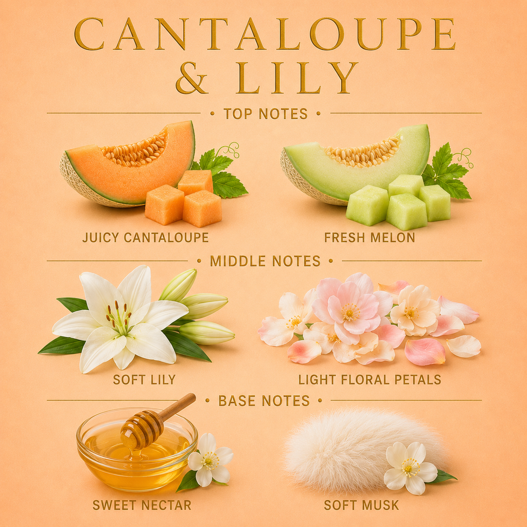 Cantaloupe & Lily Mini Candle
