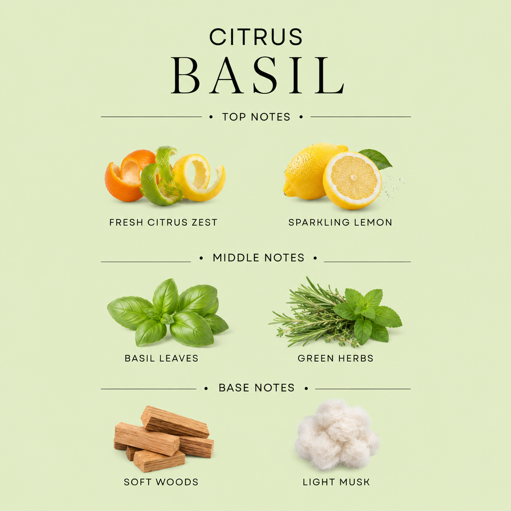 Citrus Basil Mini Candle
