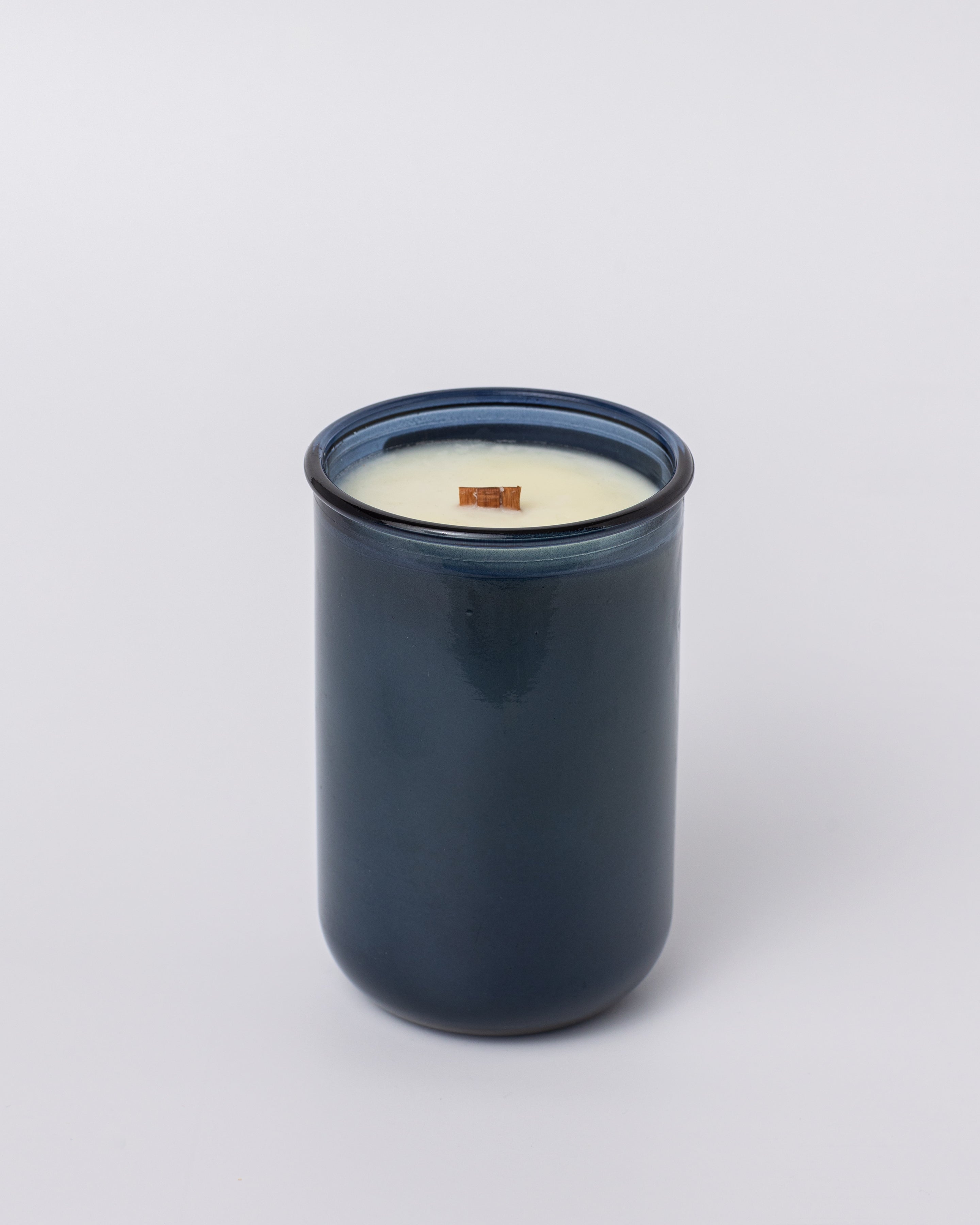 Shared Trauma Candles - Layoffs - 13 Oz Crackling Wood Wick - Worn Leather & Citron