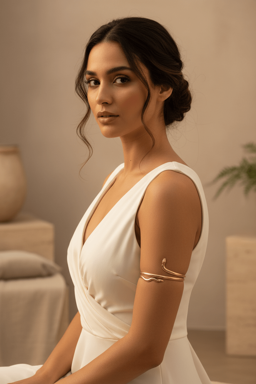 Egyptian Snake Arm Cuff