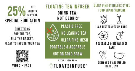Floating Bright Red Lotus Tea Infuser - Cute Tea Infuser for Loose Leaf Tea