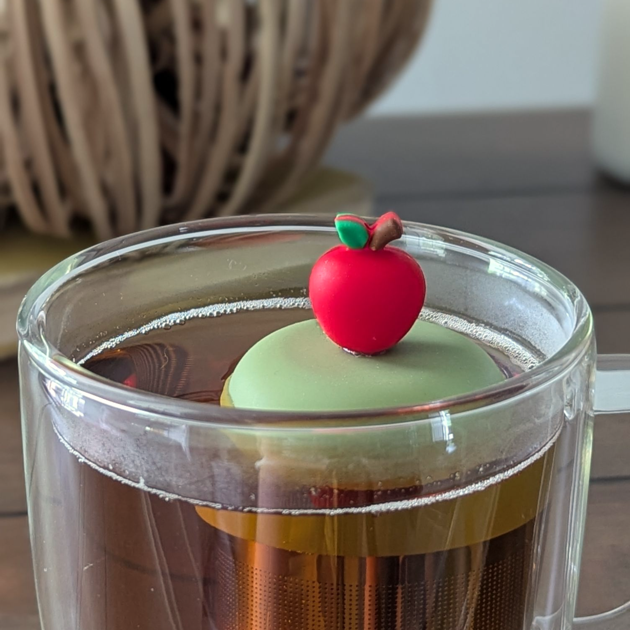 Floating Red Apple Tea Infuser - Cute Tea Infuser for Loose Leaf Tea
