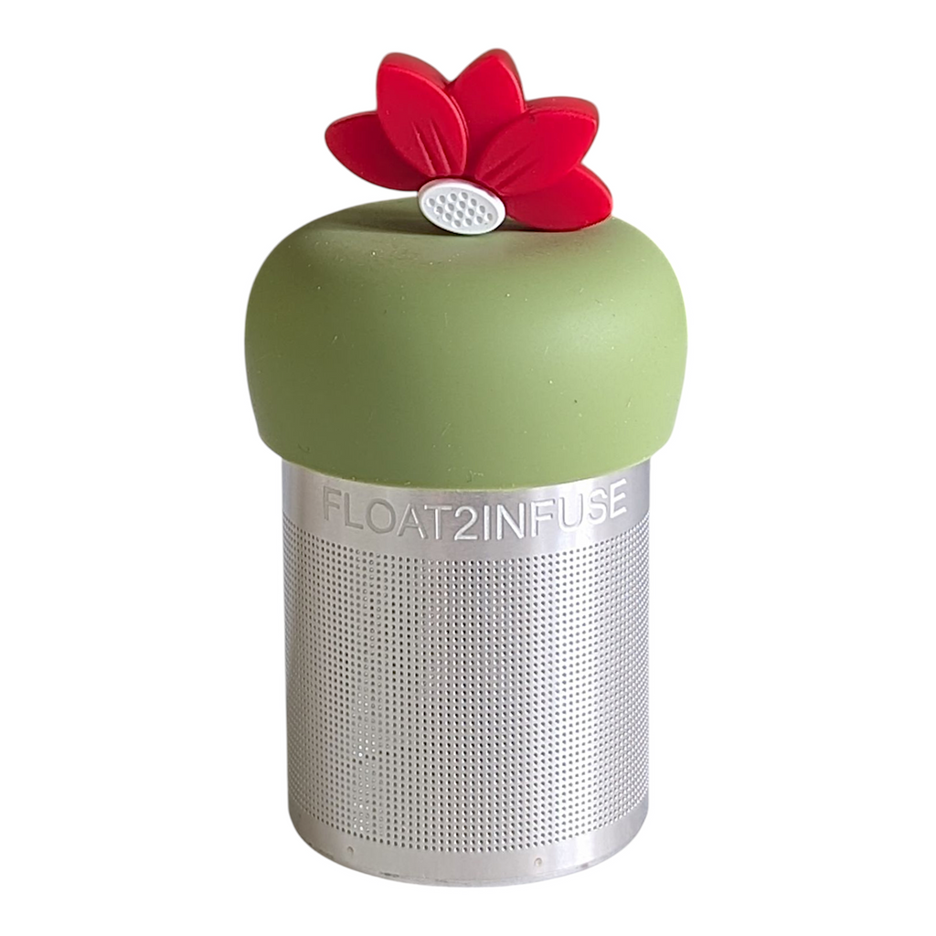 Floating Bright Red Lotus Tea Infuser - Cute Tea Infuser for Loose Leaf Tea