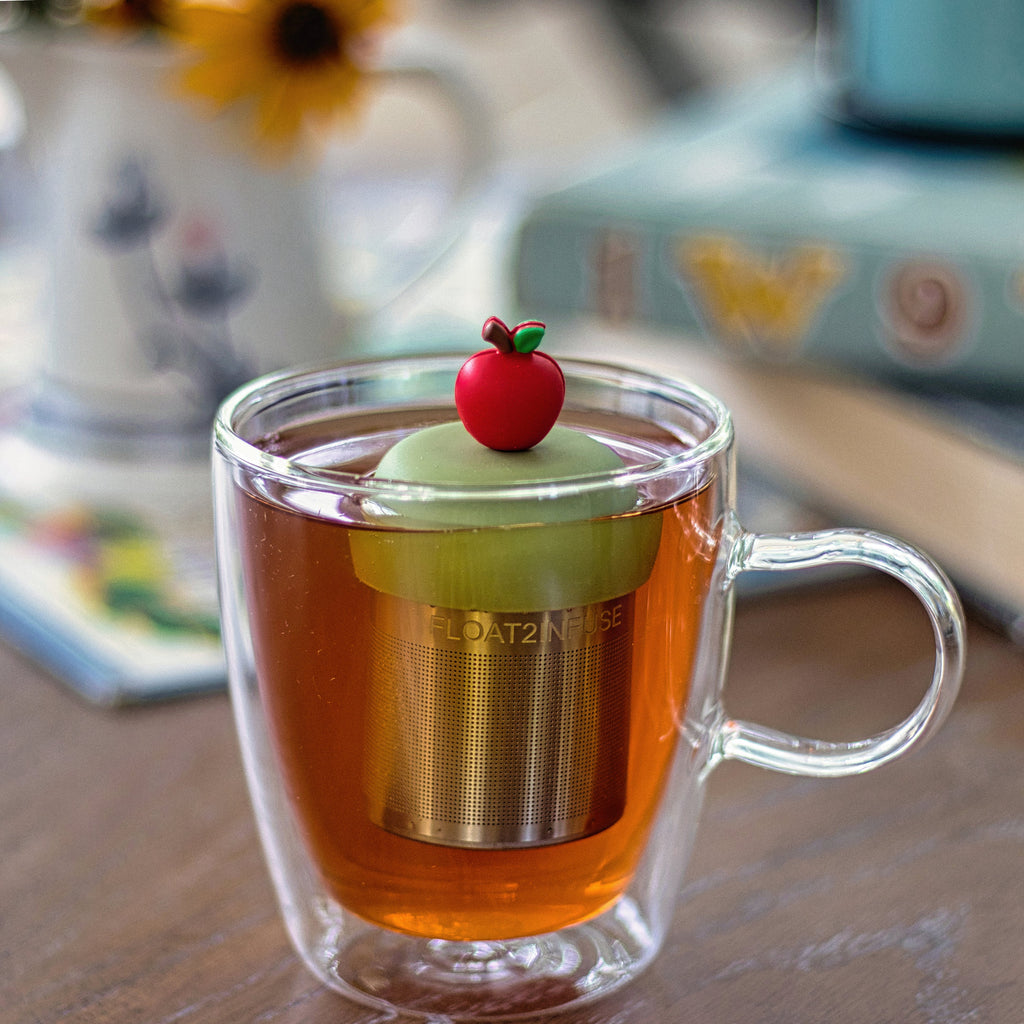 Floating Red Apple Tea Infuser - Cute Tea Infuser for Loose Leaf Tea